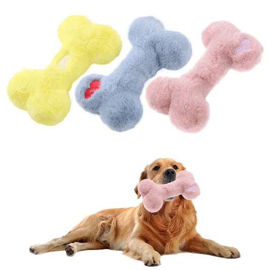 Bone Plush Vocal Dog Toys